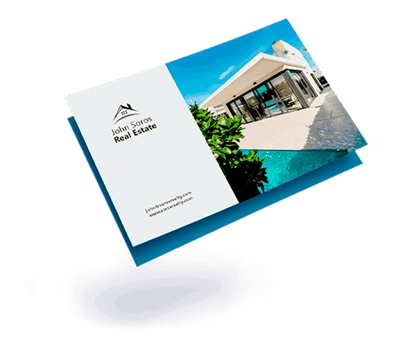Real estate postcards