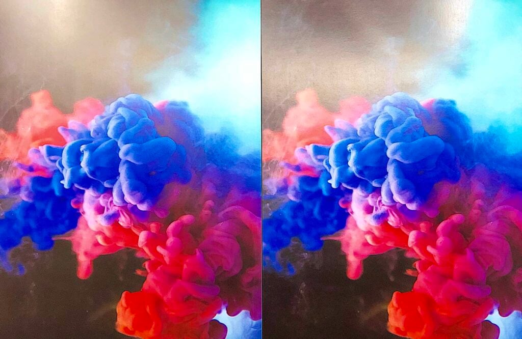 A comparison of glossy vs matte prints