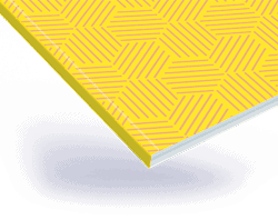 Perfect bound books are sheets of paper that are bound using EVA glue.