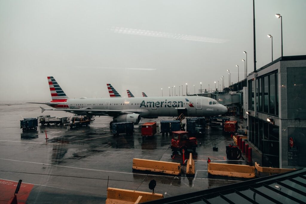 plane at an airport