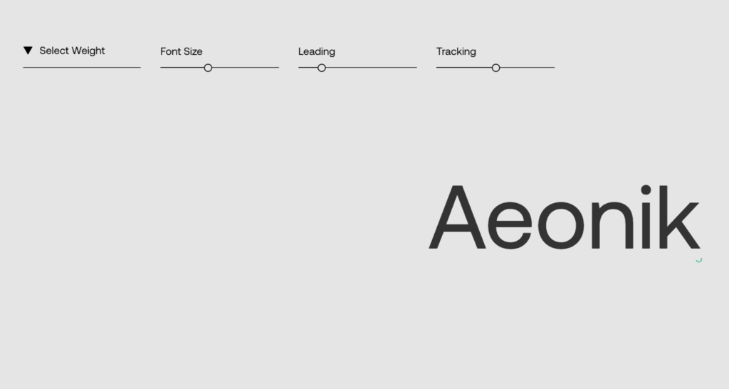 aeonik fonts
