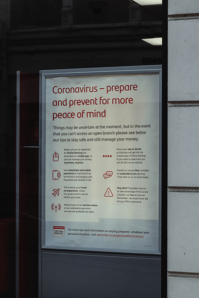 Poster of how ot be prepared and prevent coronavirus spread