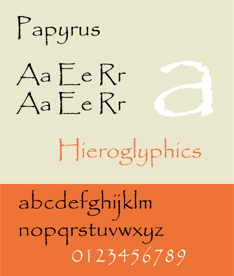 papyrus font