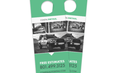 green printed door hangars
