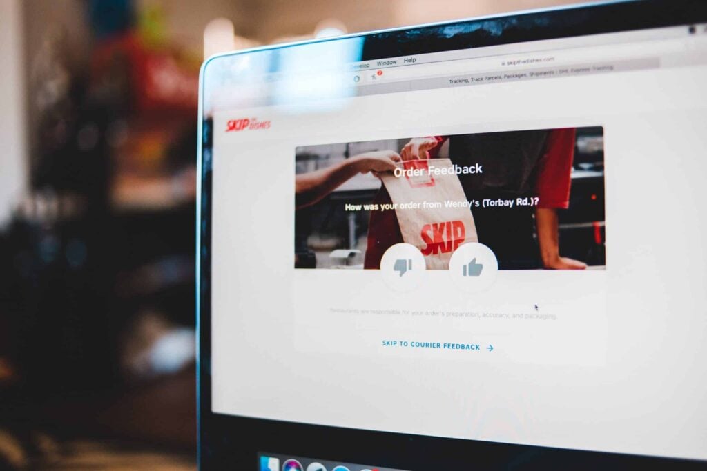 Review site asking for feedback from customers