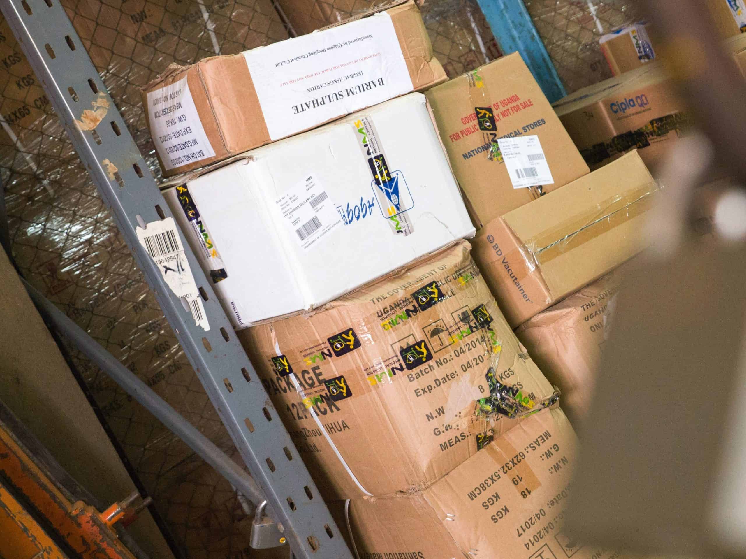 damaged shipping boxes