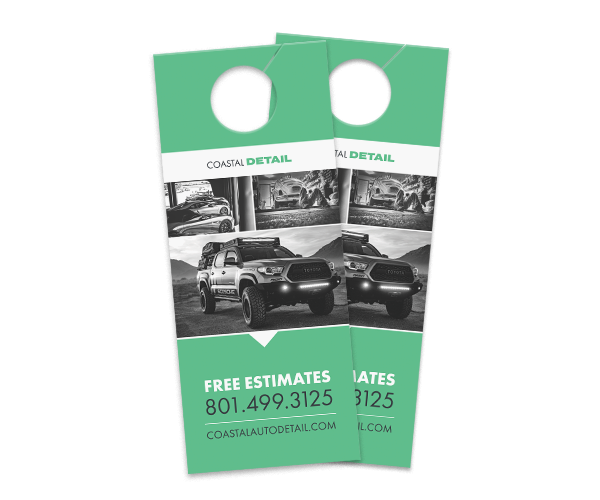 Door hanger advertisement