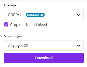 Save as PDF print