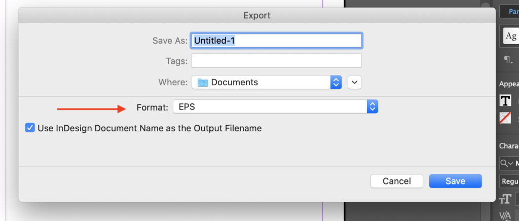 Save as - name document