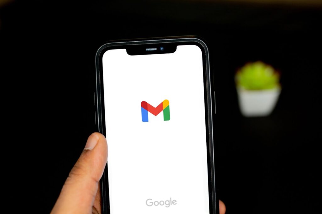 Email application on cell phone