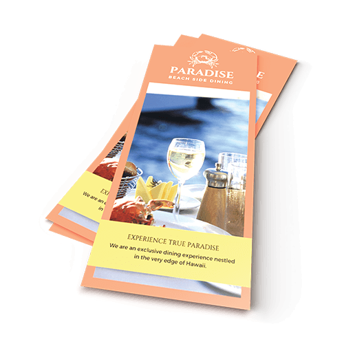 Print Restaurant Rack Cards