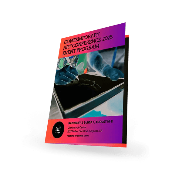 Print Event Programs | Single Sheet